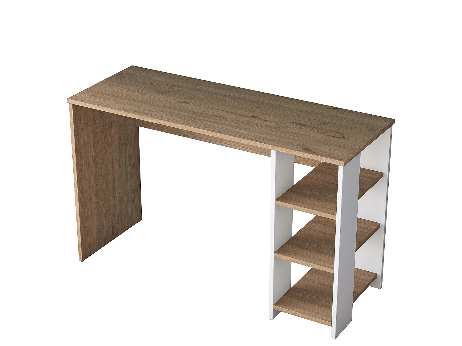 Platzsparender Schreibtisch mit Regalen für das Arbeitszimmer Opal