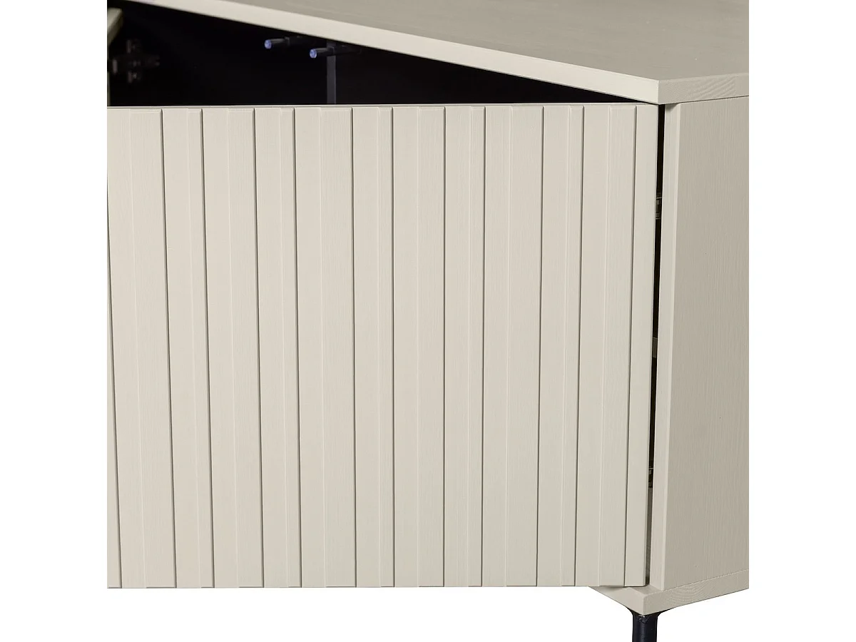 GRAVURE - TV-Möbel aus grauem Kiefernholz L150