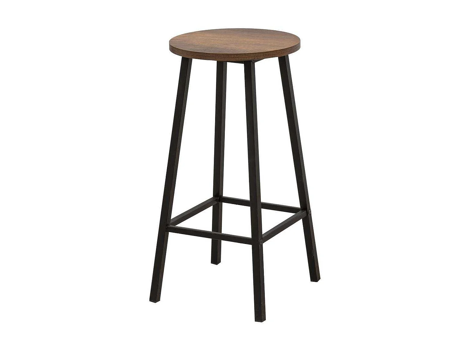 Taboret de bar en aggloméré et métal Mola