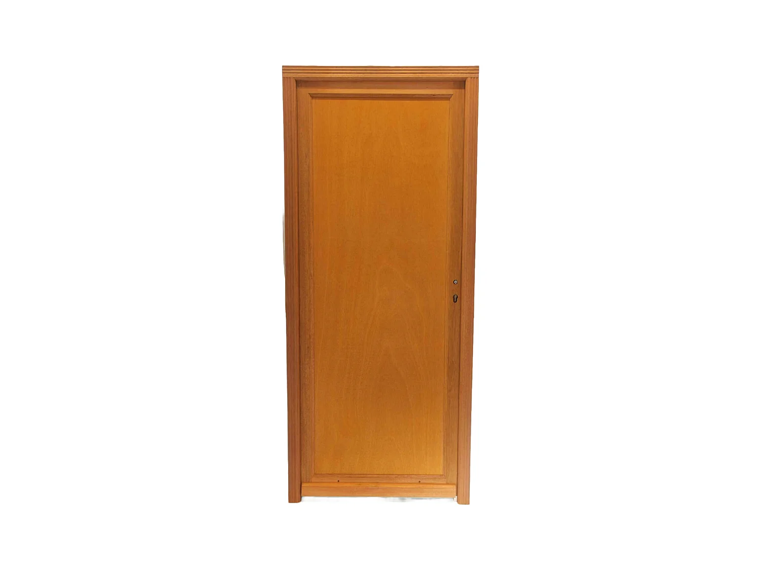 Porte De Service Bois Pleine Armagos, H,200xl,80 P,gauche + Poignee Et Barillet Cotes (ref 01245f924) Tableau Gd Menuiseries