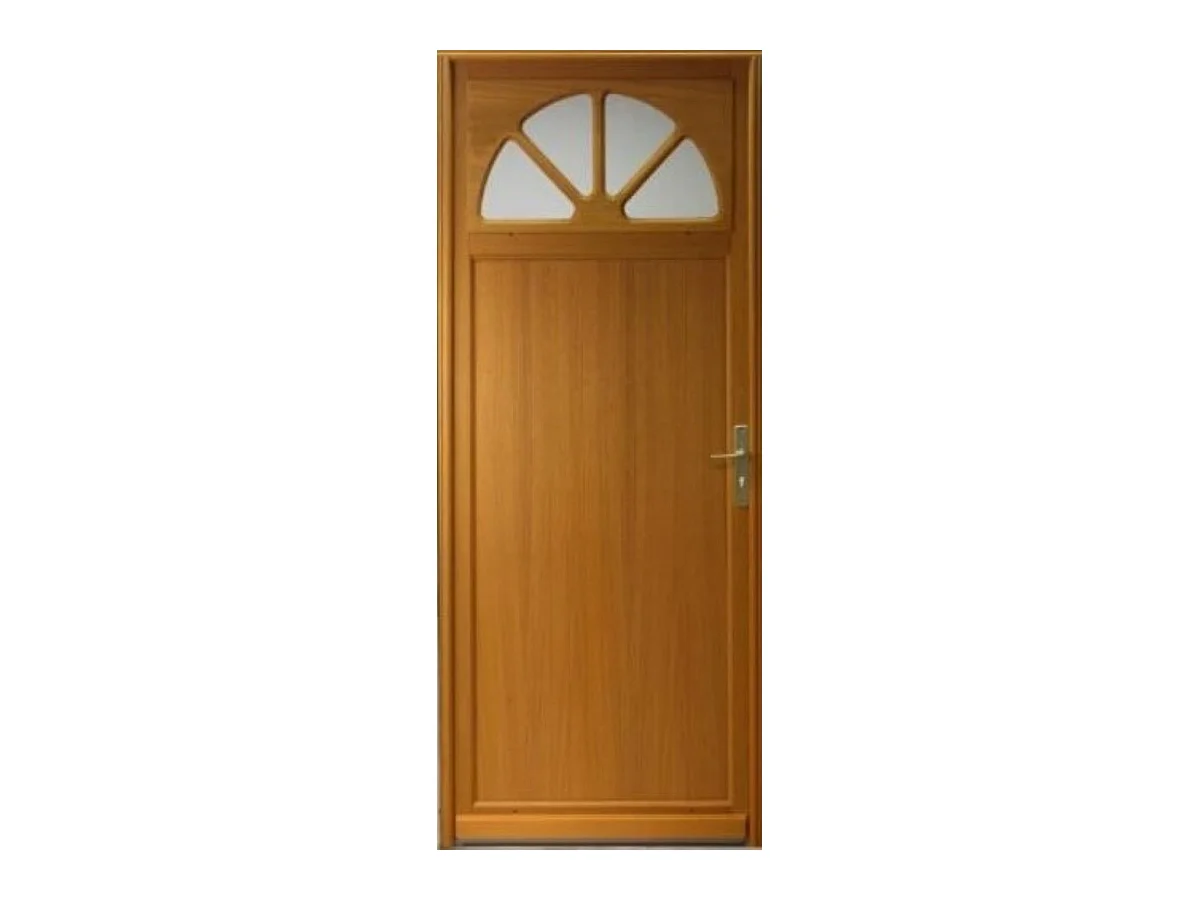 Porte De Service Bois Vitree Pixos, H,200xl,80 P,gauche + Poignee Et Barillet (ref 01245f924) Cotes Tableau Gd Menuiseries