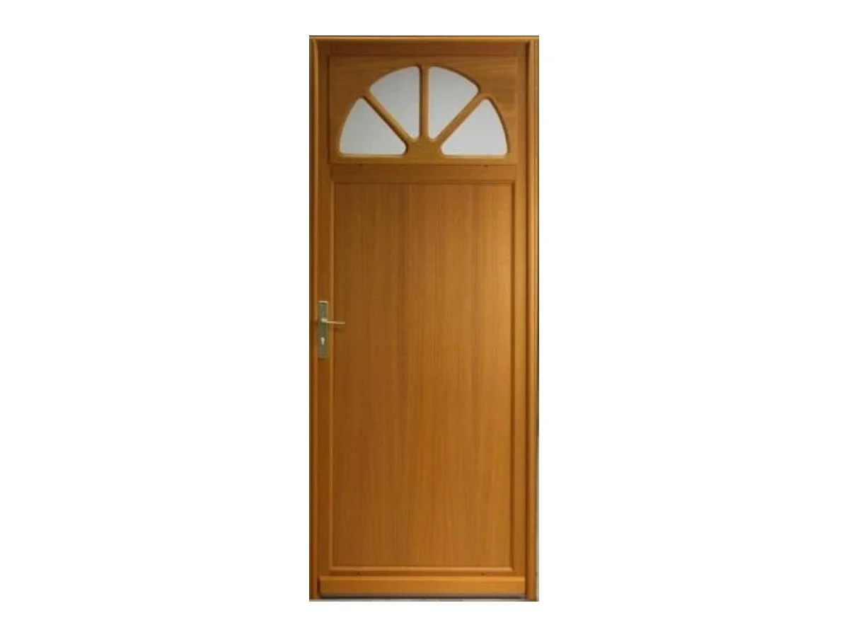 Porte De Service Bois Vitree Pixos, H,200xl,80  P, Droit + Poignee Et Barillet (ref 01245f924)  Cotes Tableau Gd Menuiseries