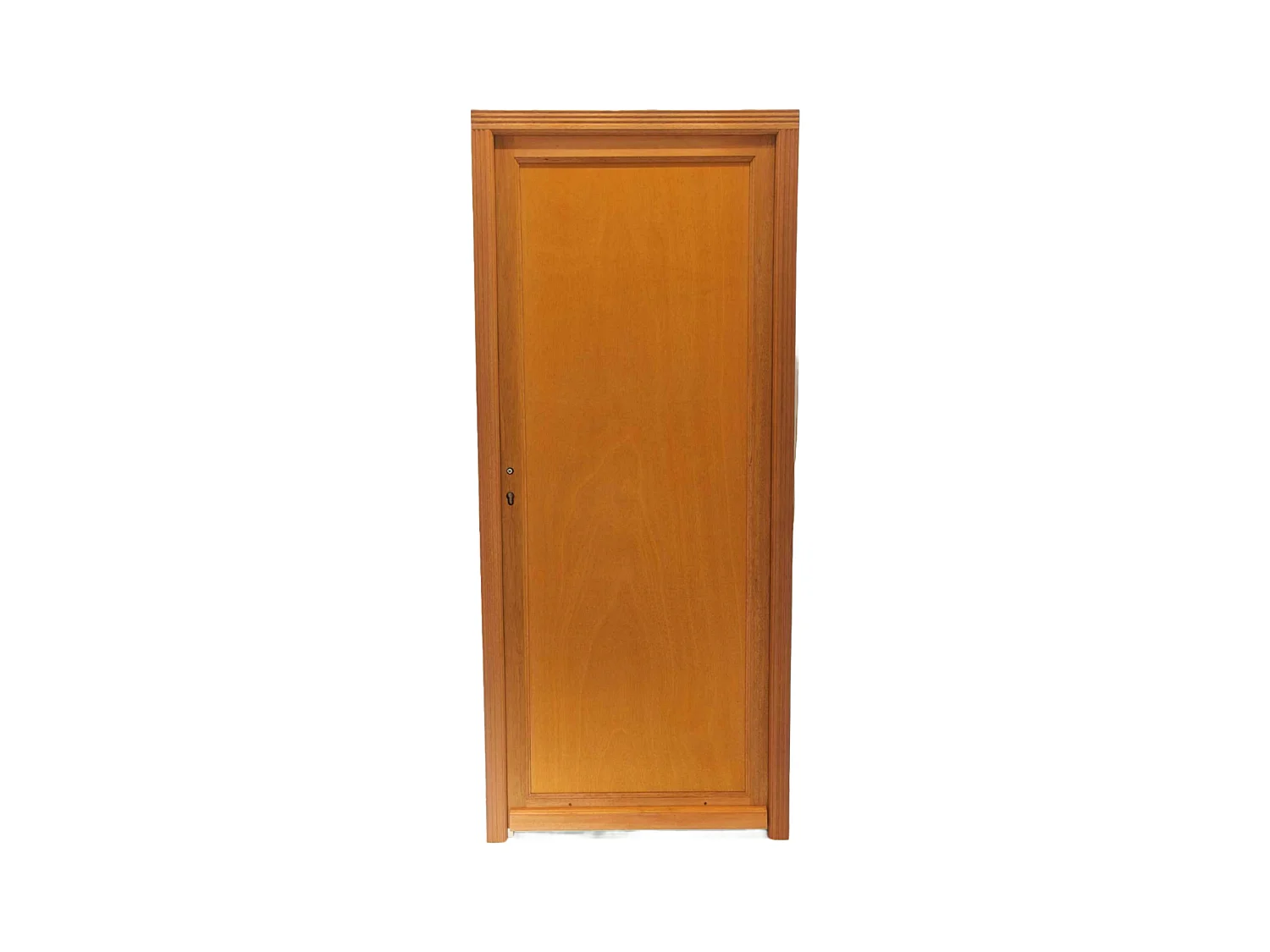 Porte De Service Bois Pleine Armagos, H,200xl,90 P, Droit + Poignee Et Barillet Cotes(ref 01245f924) Tableau Gd Menuiseries