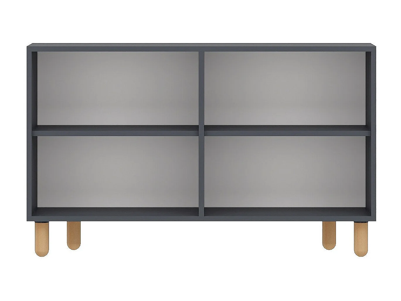 Aparador – 120 cm – Antracite – Painel de partículas com revestimento a melamina