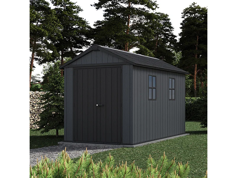 Casetta da giardino NEWTON PLUS 7511 - 7,2 m² - Grigio