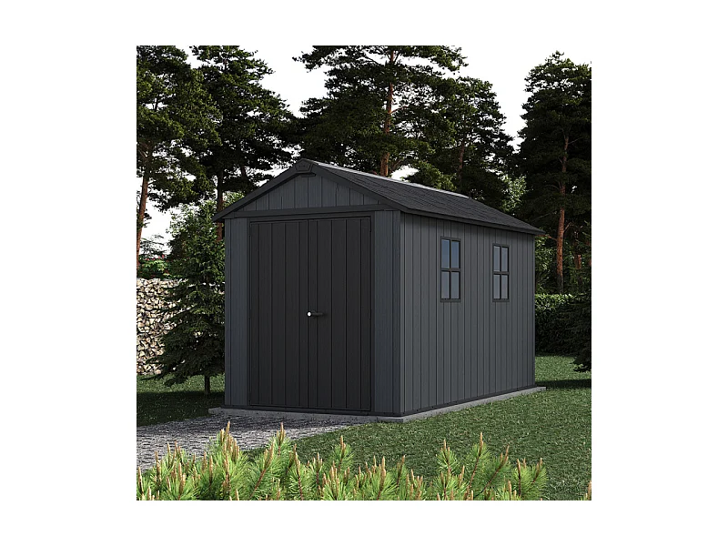Casetta da giardino NEWTON PLUS 7511 - 7,2 m² - Grigio