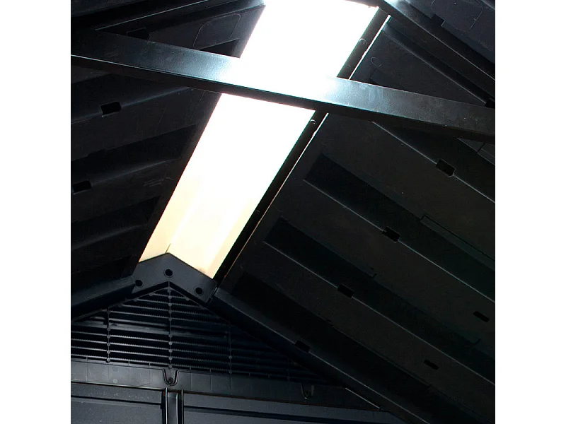 Casetta da giardino NEWTON PLUS 975 - 5,7 m² - Grigio