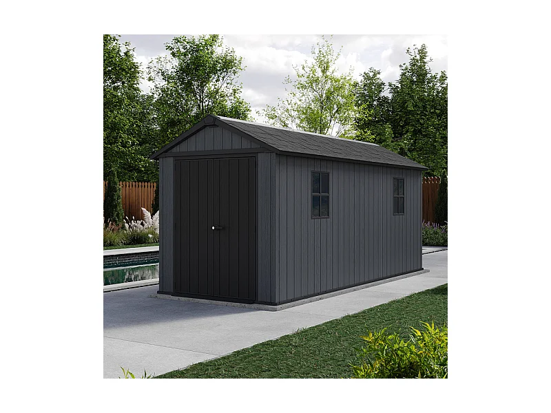 Casetta da giardino NEWTON PLUS 7515 - 10 m² - Grigio