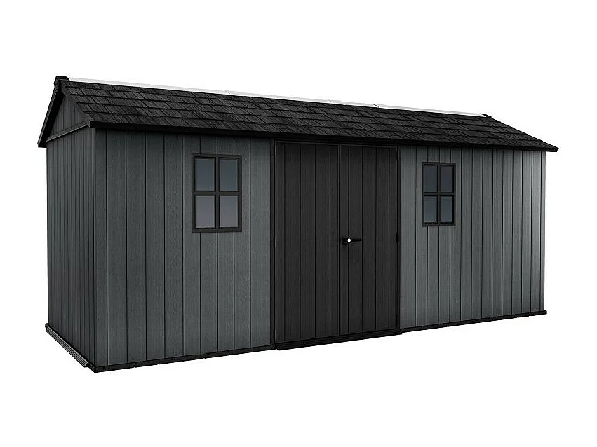 Casetta da giardino NEWTON PLUS 1775 - 11,2 m² - Grigio