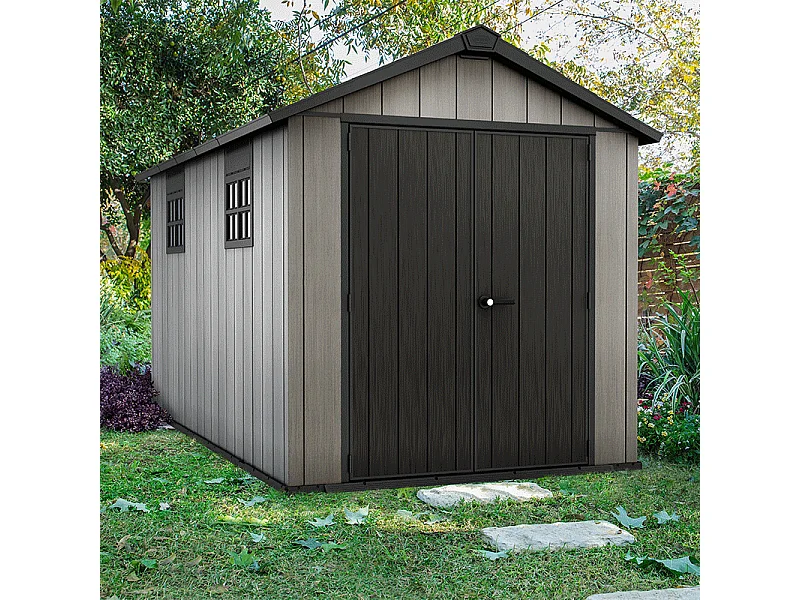 Casetta in resina OAKLAND BROSSIUM® 7513 - 10m² - Grigio