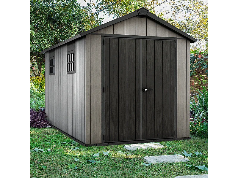 Casetta in resina OAKLAND BROSSIUM® 7513 - 10m² - Grigio