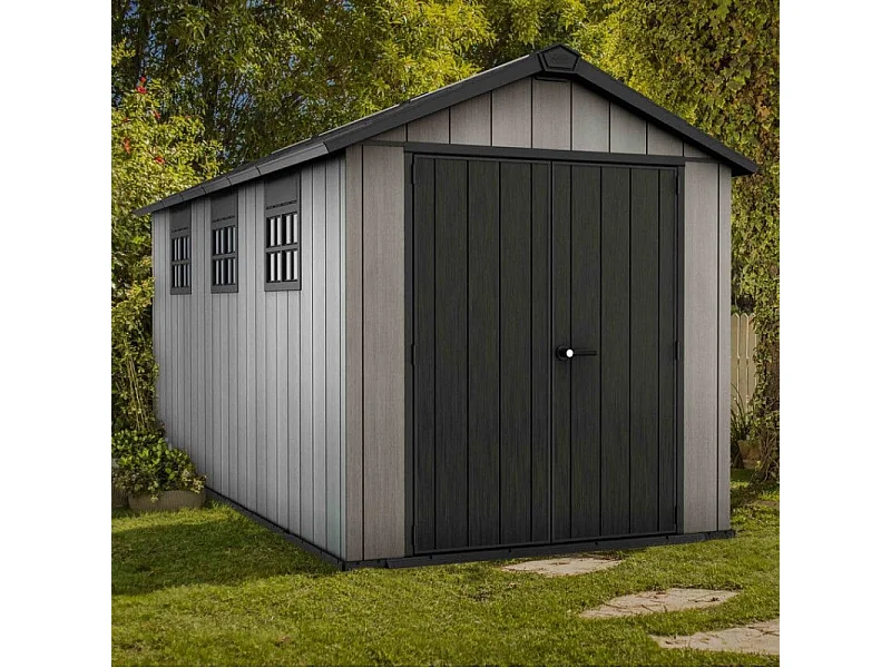 Casetta in resina OAKLAND BROSSIUM® 7515 - 11m² - Grigio