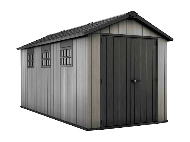 Casetta in resina OAKLAND BROSSIUM® 7515 - 11m² - Grigio