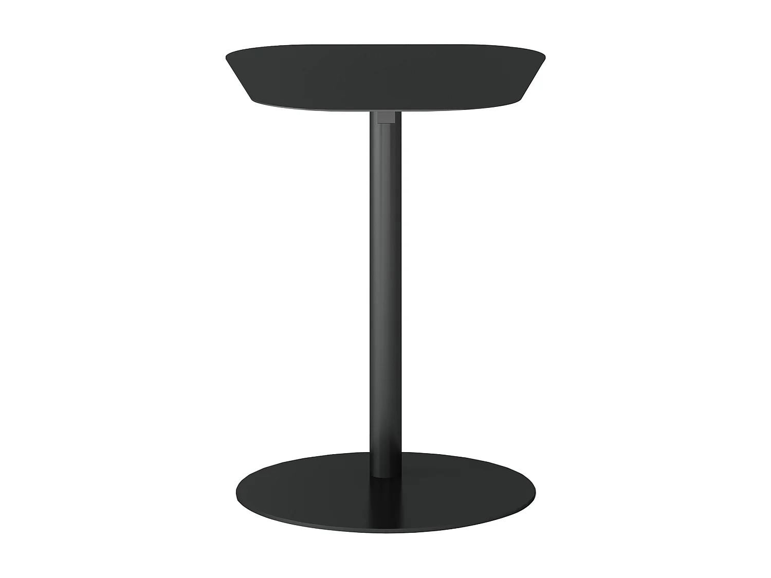 Table d'appoint Nastätten métal 50 x 50 x 38 cm noir mat [en.casa]