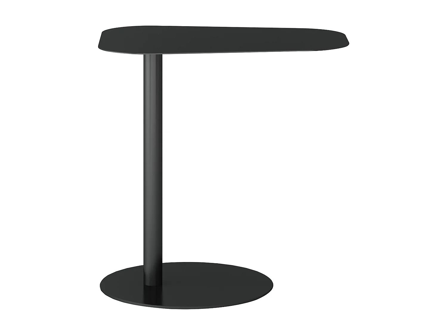 Table d'appoint Nastätten métal 50 x 50 x 38 cm noir mat [en.casa]