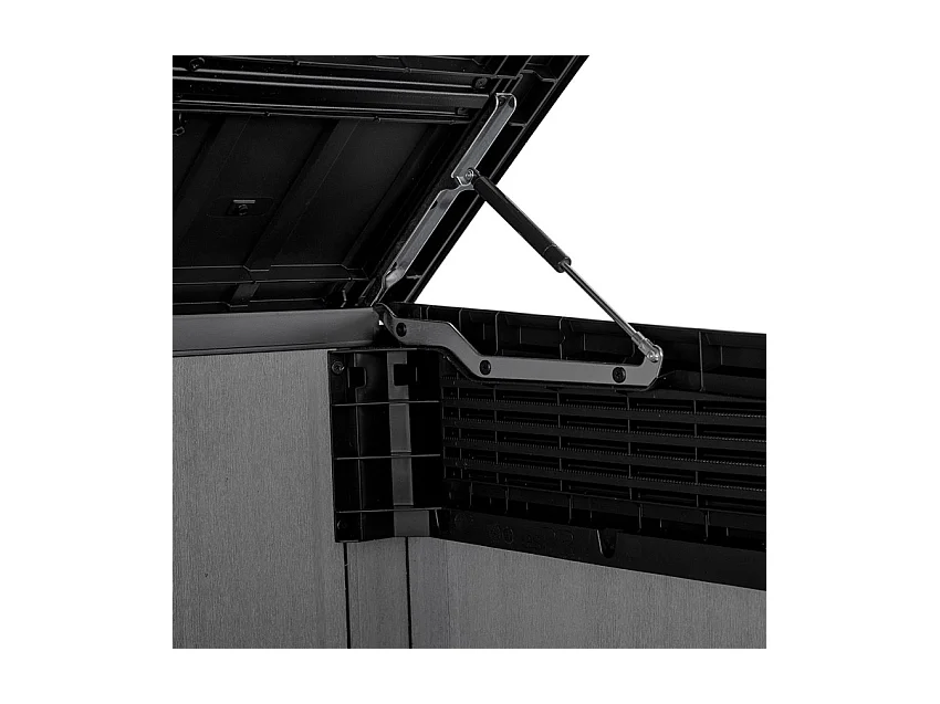 Cassa da giardino in resina BROSSIUM - 2100L - Grigio