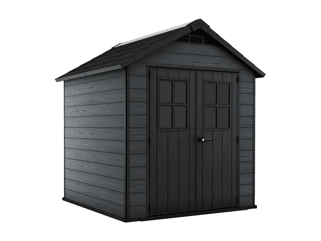 Keter Abri jardin résine - woodium 757 - 5,1 m2 -  gris anthracite - 12-634436