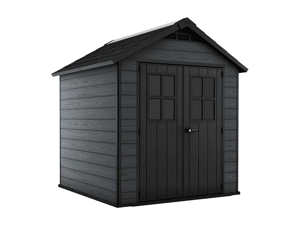 Keter Abri jardin résine - woodium 757 - 5,1 m2 -  gris anthracite - 12-634436