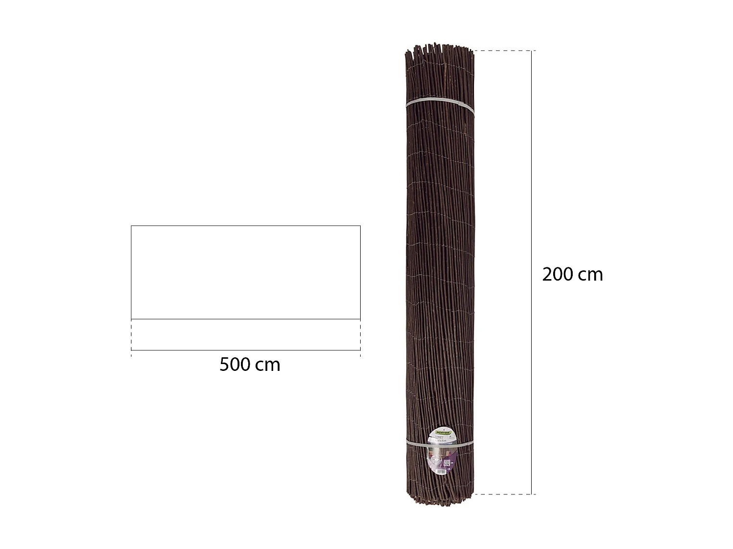 Mimbre natural vimet nortene 1,5X5 M