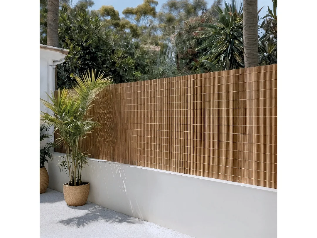 Haie Synthétique Inspiration Naturelle Nortene Fency Wick 300x150 cm | Clôture Brise-Vue Occultant de Jardin | 90% d'Occultation