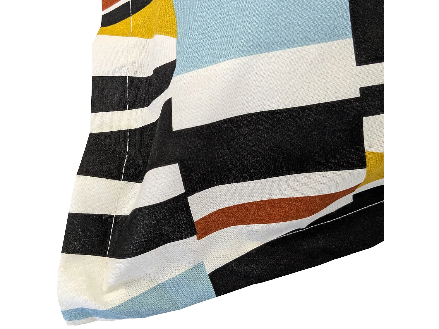 Taie d'oreiller 65x65 cm pur coton PIETRO multicolore