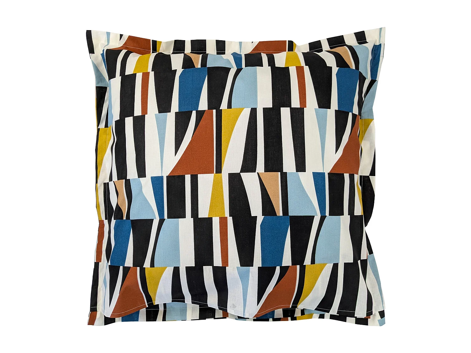 Taie d'oreiller 65x65 cm pur coton PIETRO multicolore