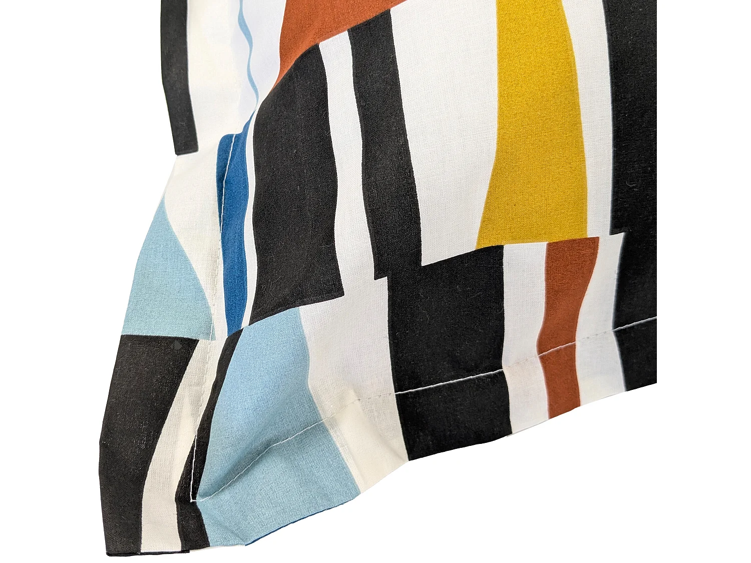 Taie d'oreiller 50x70 cm pur coton PIETRO multicolore