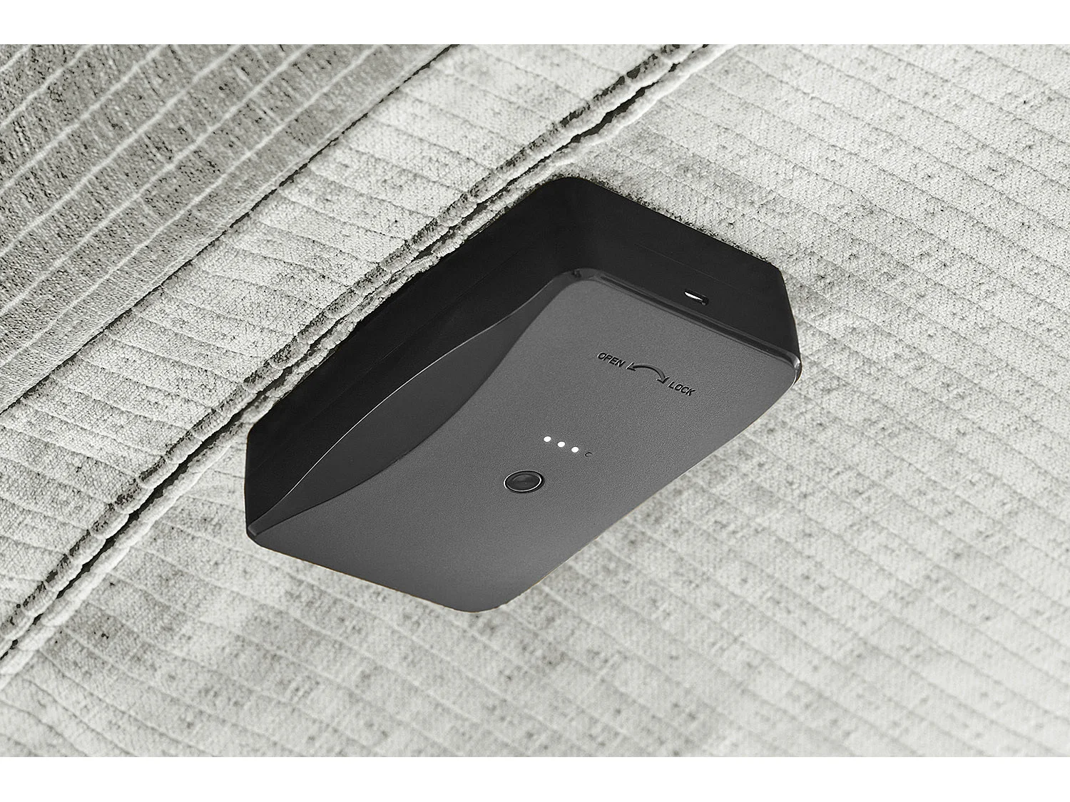 Chaise - blanc Velours côtelé - ALINA