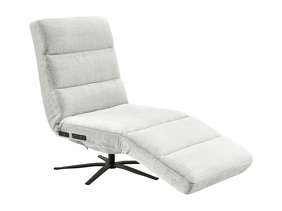 Poltrona - bianco Velluto a coste - ALINA