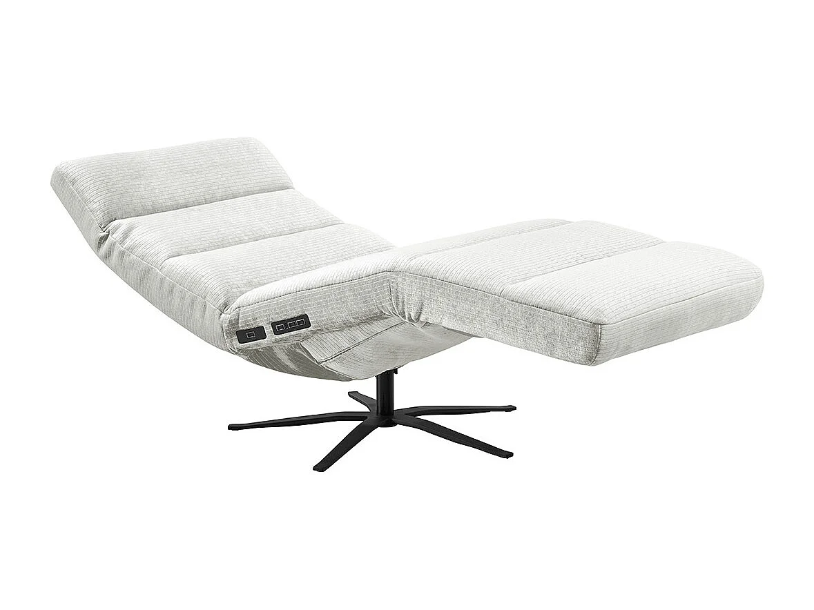 Poltrona - bianco Velluto a coste - ALINA