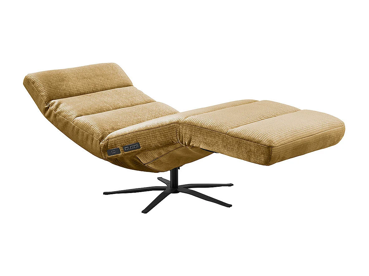 Poltrona - giallo Velluto a coste - ALINA