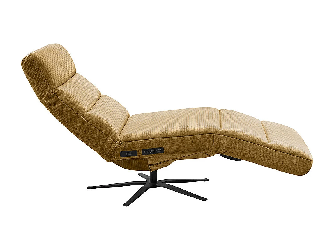 Poltrona - giallo Velluto a coste - ALINA