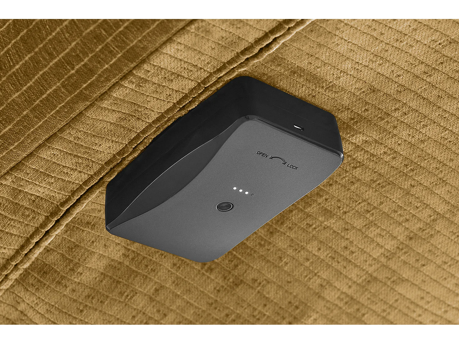 Poltrona - giallo Velluto a coste - ALINA