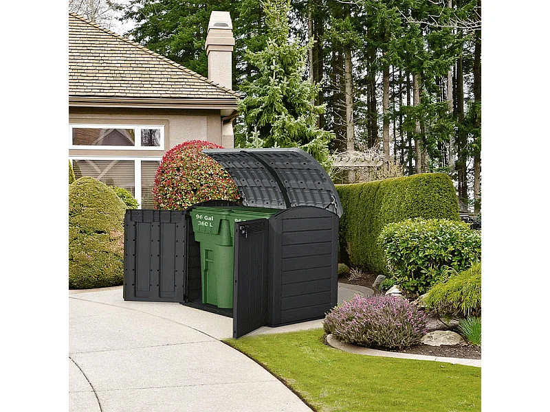 Coffre de jardin multifonction en résine SIO ULTRA 2000L - Noir