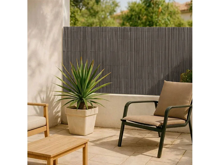 Cañizo sintético fency wick marrón nortene 1,5X3 M