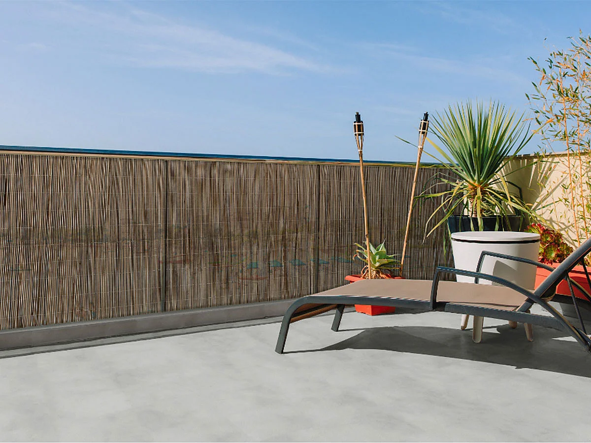 Recinzione sintetica, imitazione del vimini naturale FENCY WICK - Marrone - 1 x 3 m