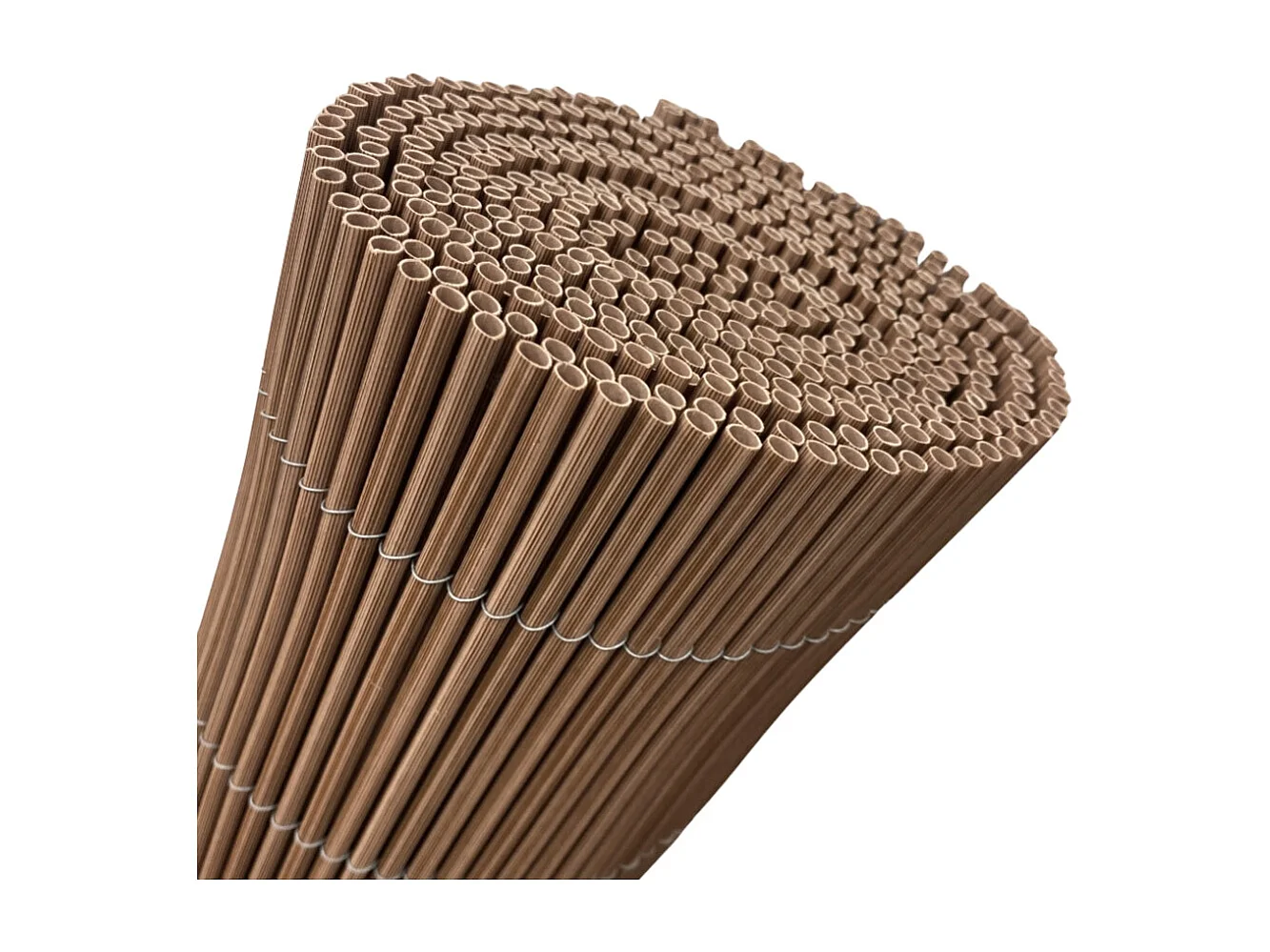 Canisse synthétique, imitation osier naturel FENCY WICK - Marron - 1 x 3 m