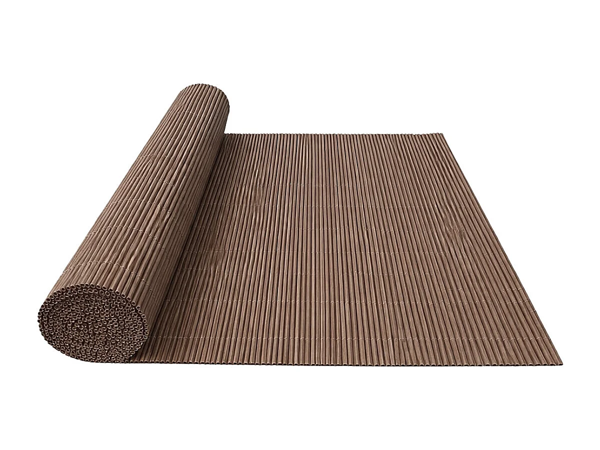 Canisse synthétique, imitation osier naturel FENCY WICK - Marron - 1 x 3 m