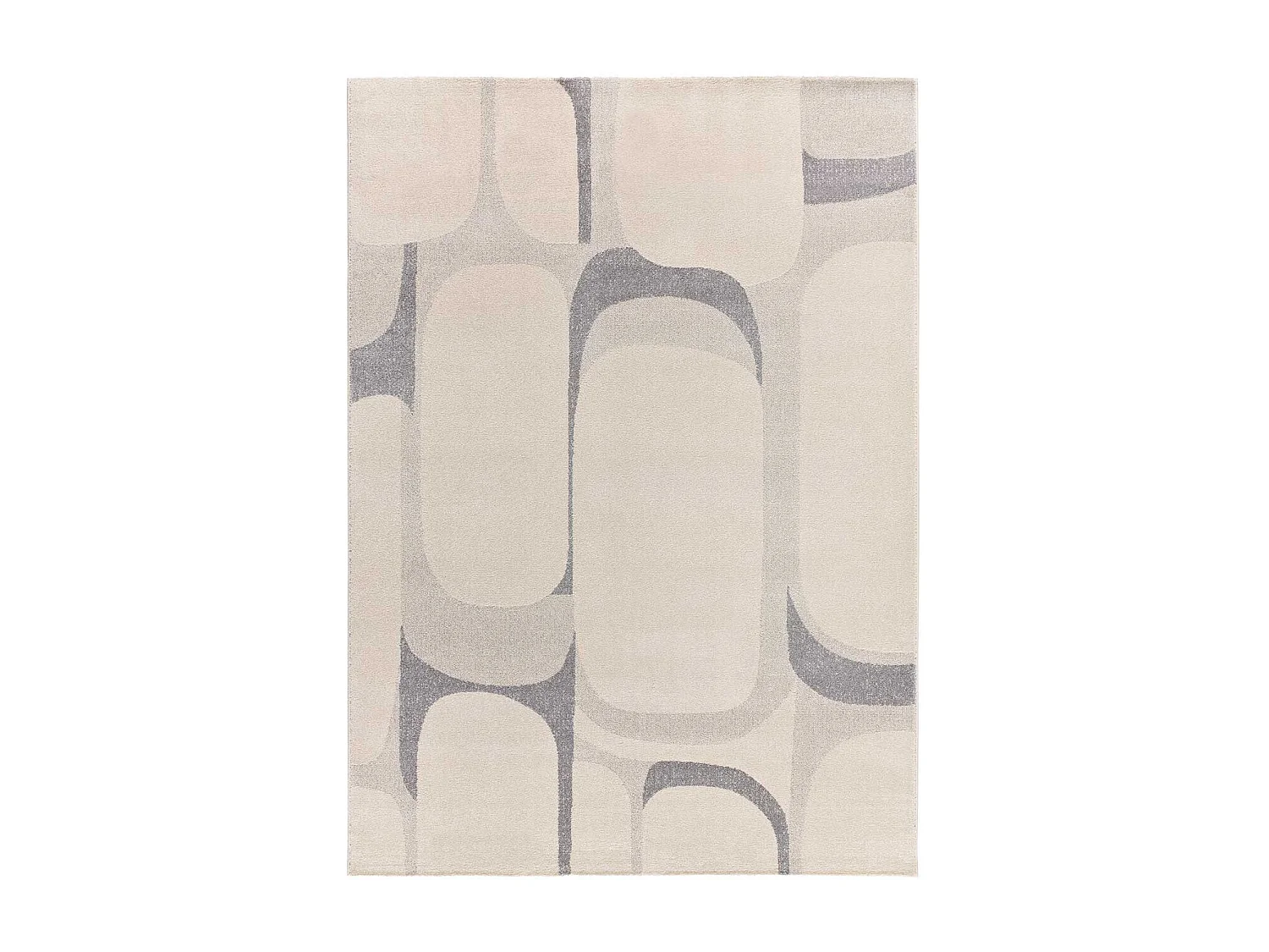 Tapis intérieur - abstrait - beige / gris - 160 x 230 cm - PORTO