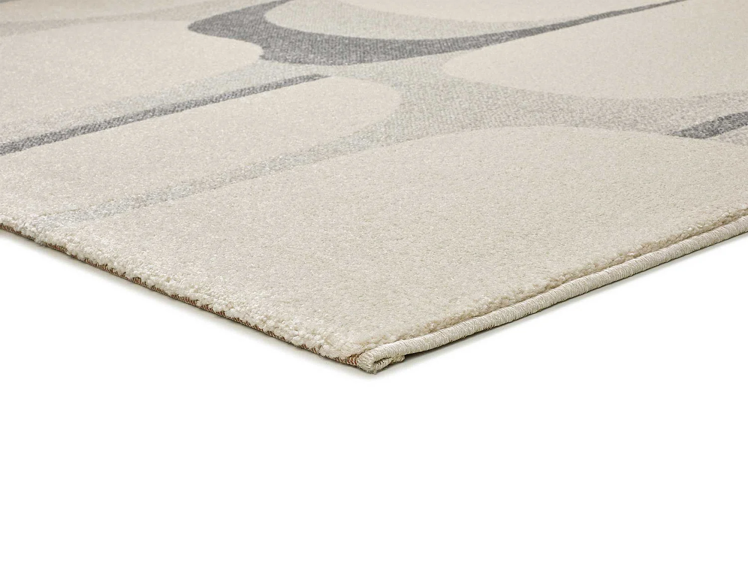 Tapis intérieur - abstrait - beige / gris - 160 x 230 cm - PORTO