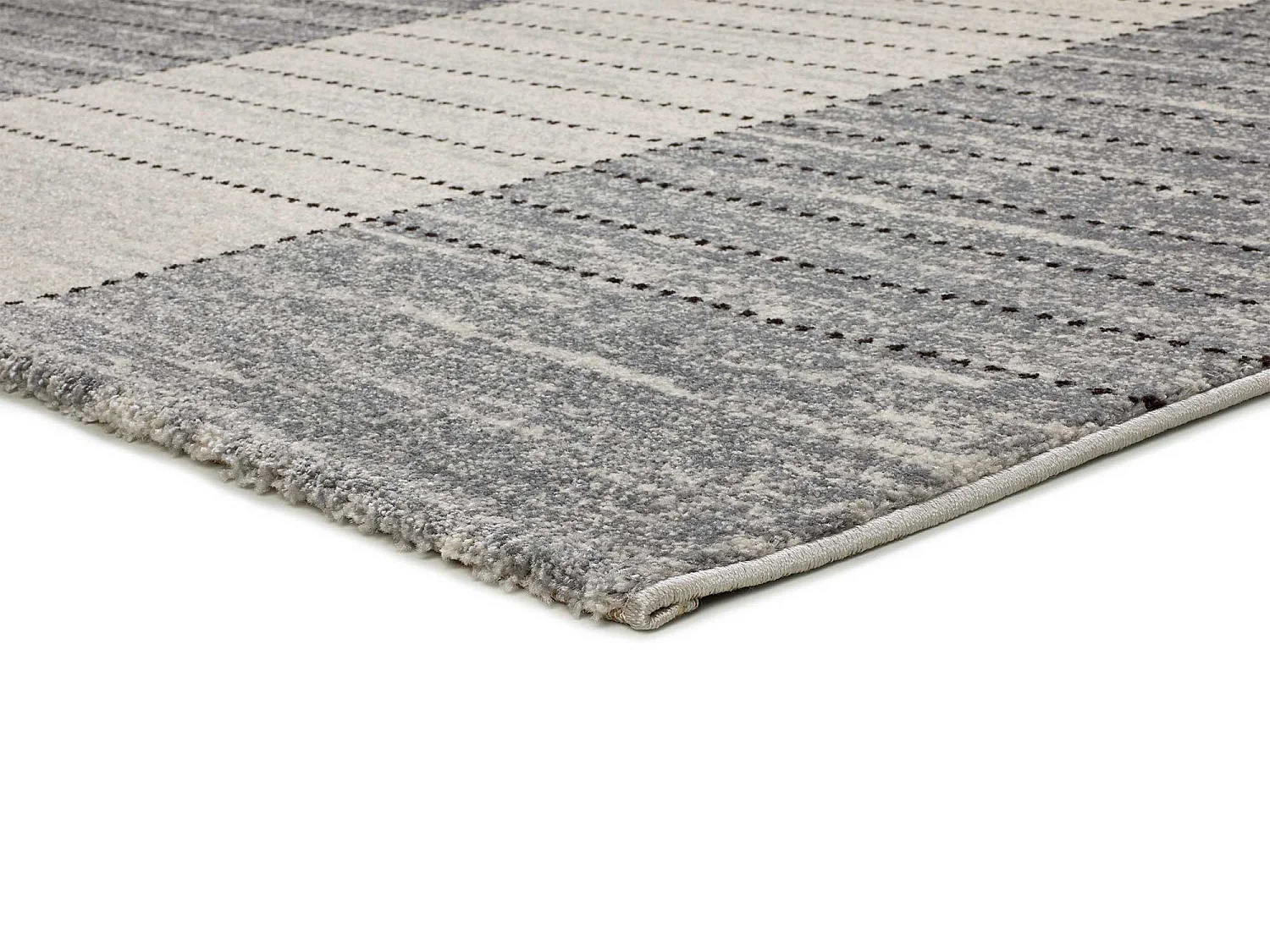 Tapis intérieur - moderne - gris - 133 x 190 cm - CRAFT