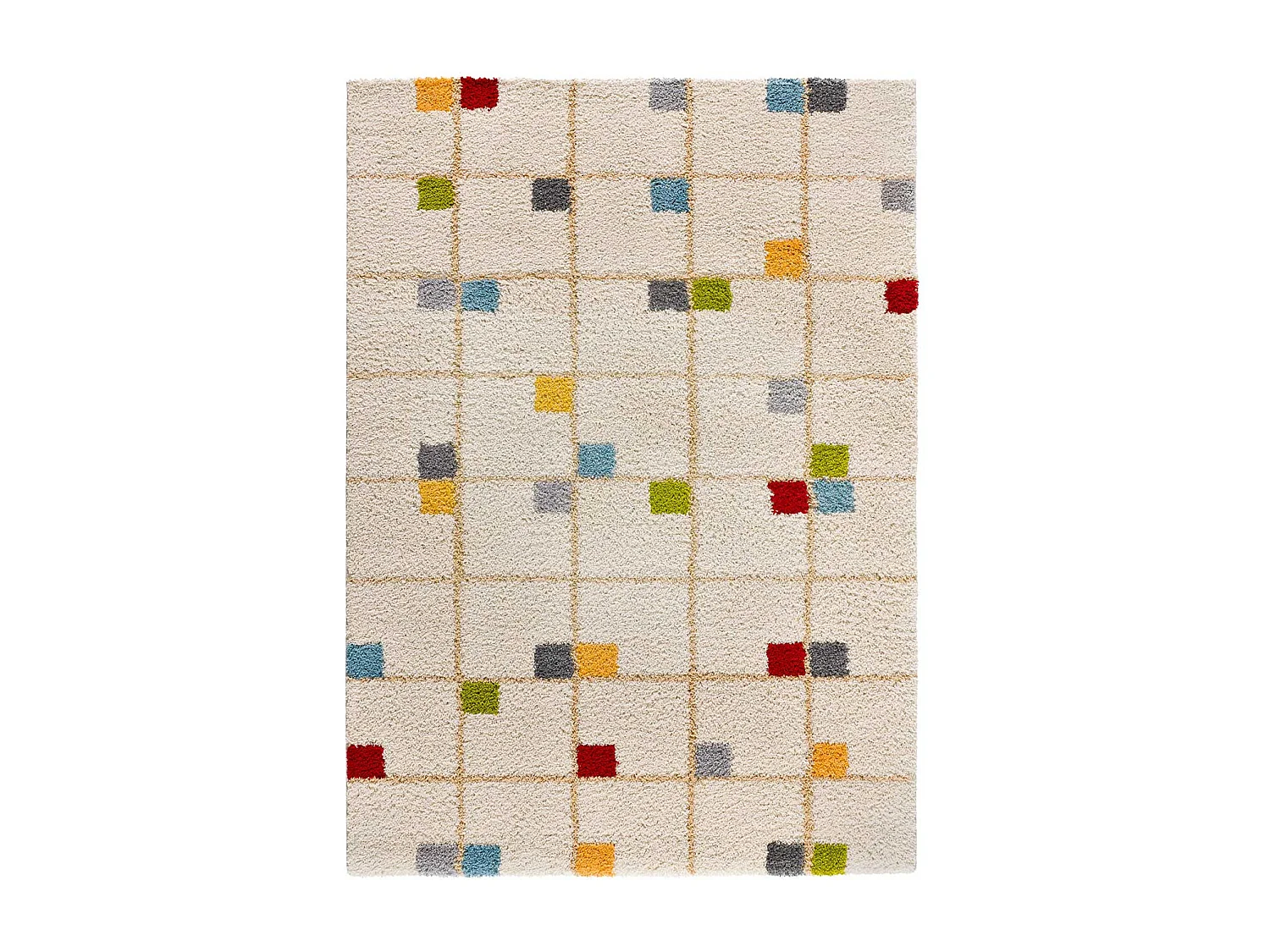 Tapis intérieur - shaggy géométrique - multicolore - 160 x 230 cm - BREMEN
