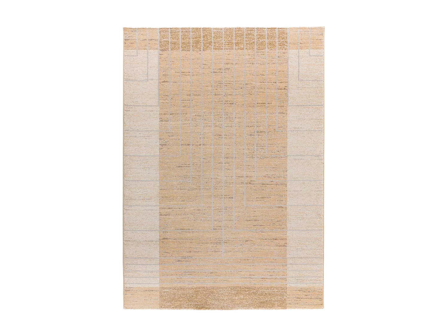 Kurzflorteppich - ethnisch - beige - 133x190 cm - CRAFT