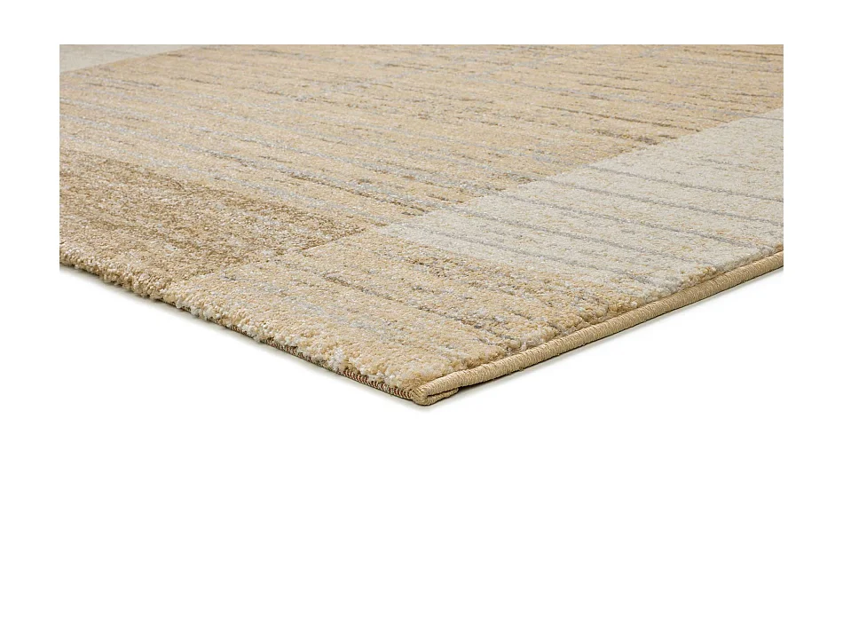 Laagpolig tapijt - etnisch - beige - 160x230 cm - CRAFT