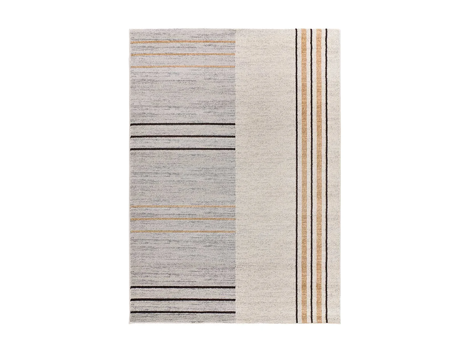 Tapis intérieur - géométrique - gris / beige - 80 x 150 cm - CRAFT