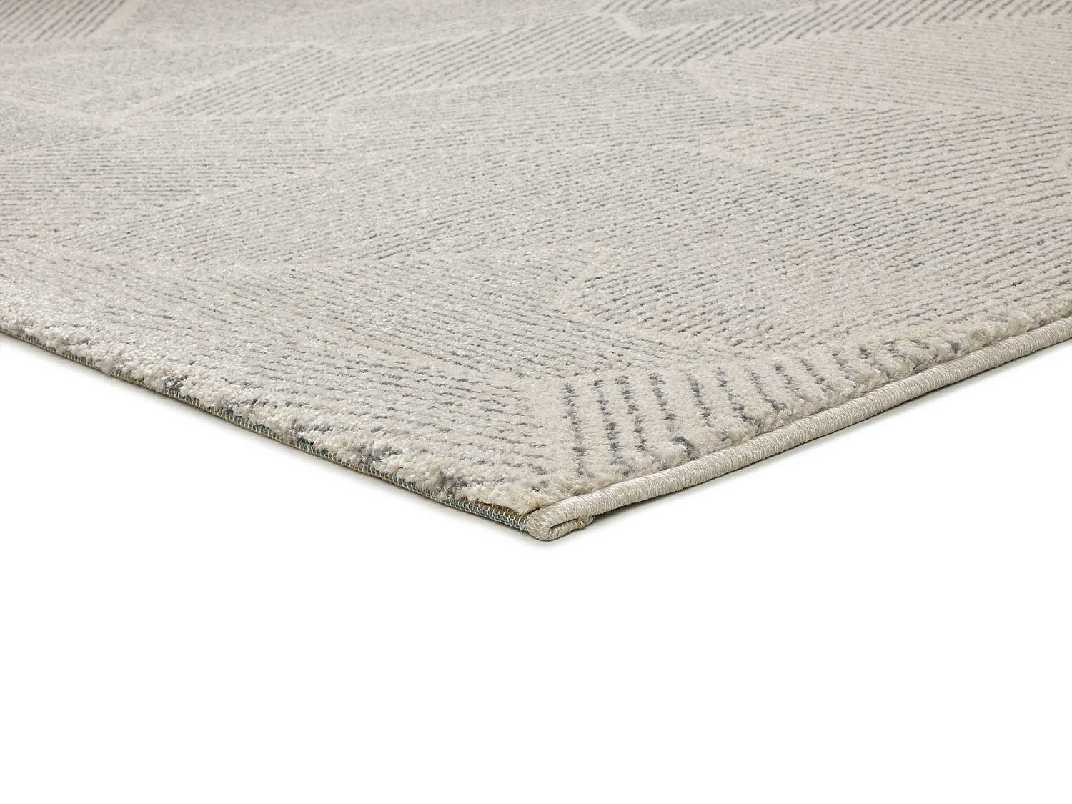 Kurzflorteppich - abstrakt - beige / grau - 160x230 cm - PORTO