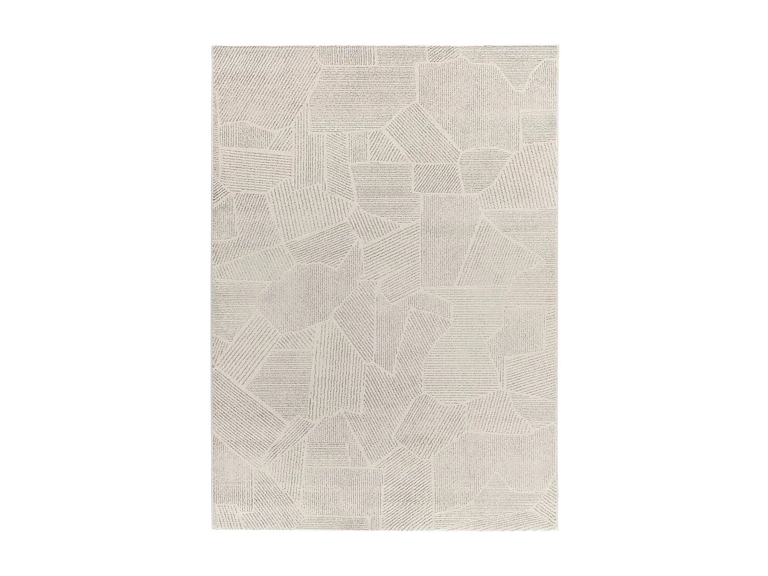 Tapis intérieur - abstrait - beige / gris - 160 x 230 cm - PORTO