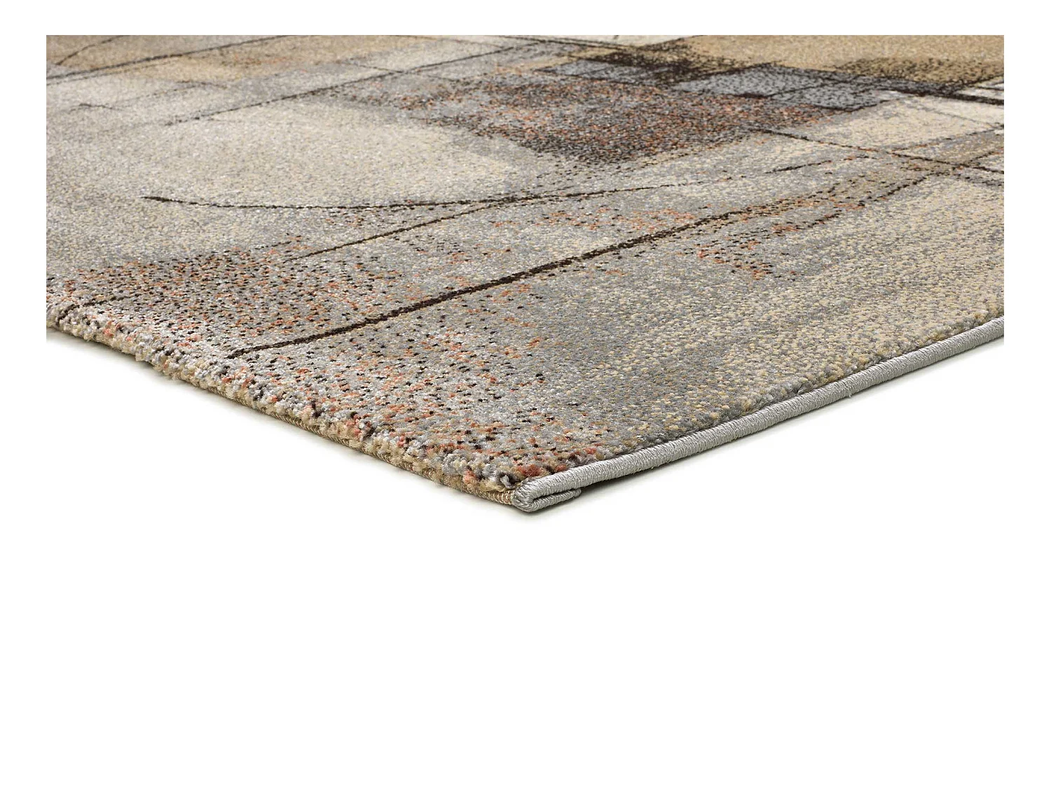Kurzflorteppich - abstrakt - beige - 200x290 cm - BERUTI