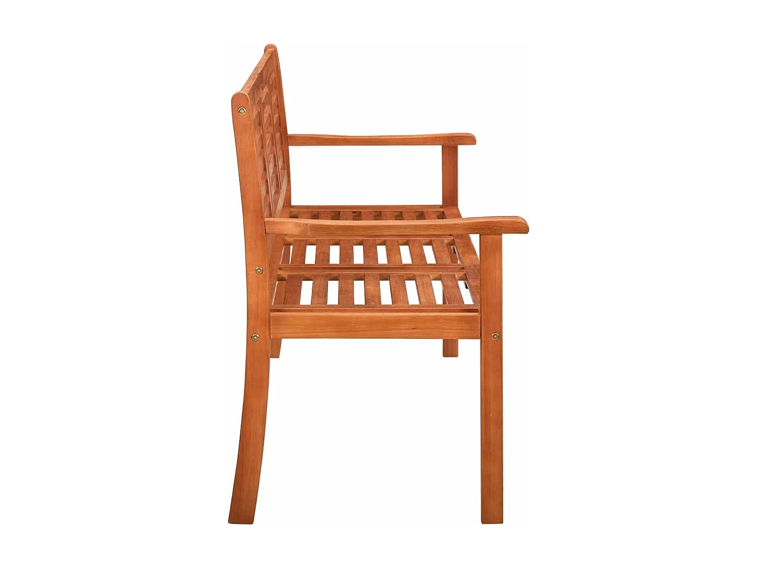 Banc de jardin 3 places avec coussin 150 cm Bois d'eucalyptus