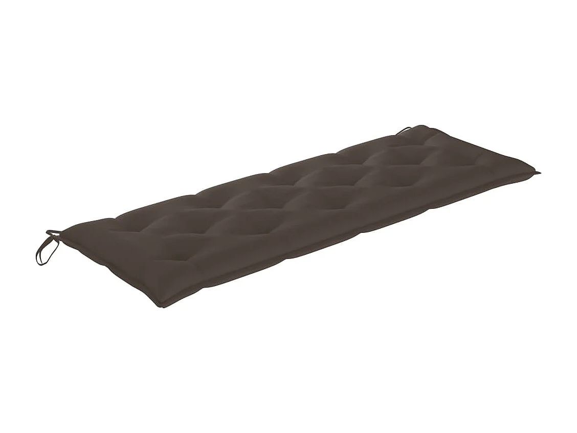 Banc de jardin 3 places avec coussin 150 cm Bois d'eucalyptus
